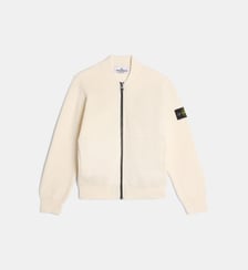 Gilet zippé signature en maille de coton Stone Island