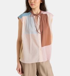 Top Coti sans manches fantaisie coton bio Leon & Harper