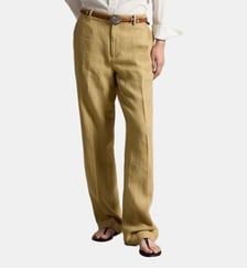 pantalon droit en lin Polo Ralph Lauren