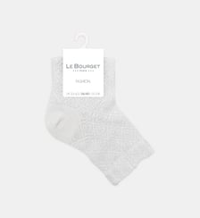 Chaussettes basses fantaisie effet maille Le Bourget