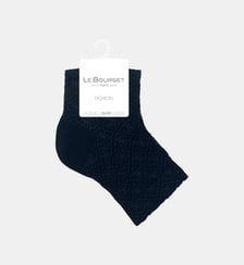 Chaussettes basses fantaisie effet maille Le Bourget