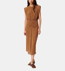 Robe Bellacala ajustée sans manches motif à carreaux Sessùn