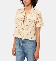 Chemise Chiavari fleurie en coton Sessùn