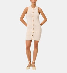 Robe Sonia ajustée en coton fermeture boutonnée Sessùn