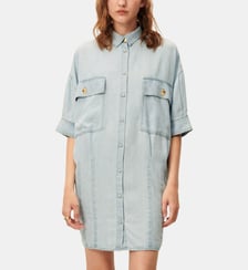 Robe chemise Fresqua courte finition jean Sessùn