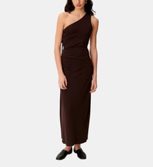 Robe ajustée mi-longue sans manches Leite Sessùn
