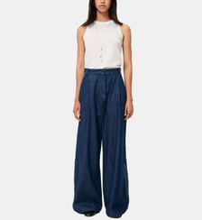 Pantalon palazzo Provenlor en denim Sessùn