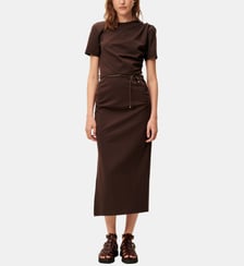Robe Vertigo fourreau mi-longue manche courte Sessùn