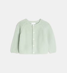 Gilet Tousse maille mousse coton bio Cadet Rousselle