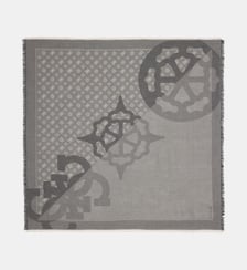 Kefiah carré Anise irisé jacquard pivoines Guess
