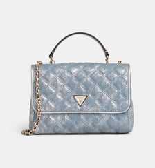Sac à main Giully II matelassé métallisé crossbody Guess