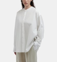 Chemise sans col en coton Carven