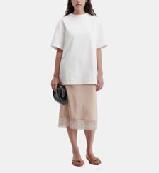 Jupe à enfiler avec dentelle Carven