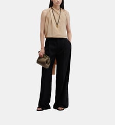 Pantalon déstructuré en laine Carven