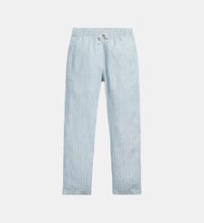 Pantalon ajustable en lin rayé Polo Ralph Lauren