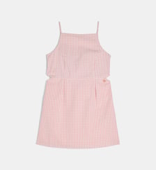Robe à bretelles carreaux Vichy coton  Guess