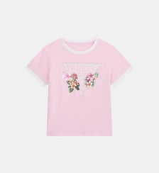 T-shirt droit signature Guess