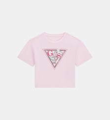 T-shirt droit signature Guess