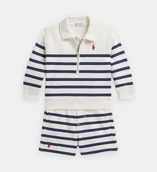 Pull et short rayés coton éponge Polo Ralph Lauren