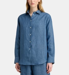 Chemise ample chambray lin Rohe