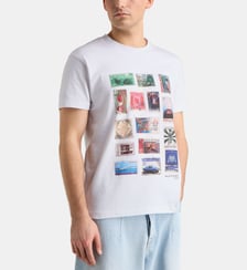 T-shirt Stamp Collection coton Walk In Paris