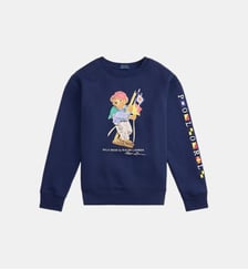 Sweat droit en coton mélangé imprimé signature Polo Ralph Lauren
