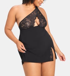 Nuisette Lace Flow col asymétrique dentelle Savage x Fenty