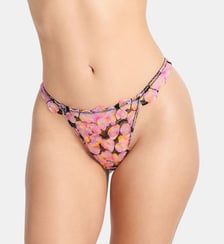 String Sun Tide Floral Lace Thong en dentelle Savage x Fenty