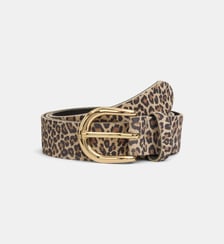 Ceinture Greeny suède léopard cuir  Galeries Lafayette
