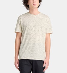 T-shirt ajusté à imprimé en coton Armani Exchange