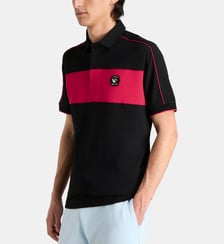 Polo droit New Zeland coton piqué bicolore Eden Park