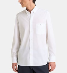Chemise droite à coudières en coton Eden Park