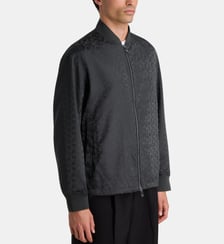 Bombers droit monogrammé satiné Armani Exchange