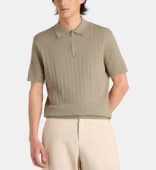 Pull façon polo à manches courtes en coton Armani Exchange