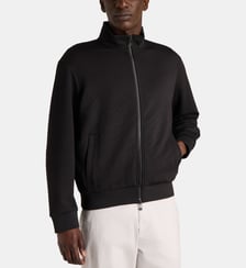 Sweat droit zippé monogramme all over Armani Exchange