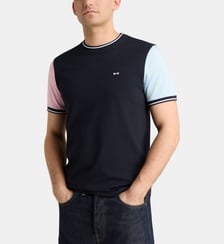 T-shirt droit signature en coton Eden Park