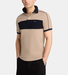 Polo droit signature en coton mélangé Eden Park