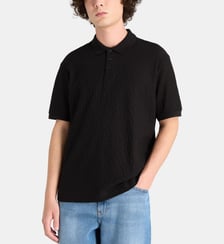 Polo droit monogramme all over en coton Armani Exchange