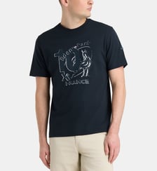 T-shirt droit signature en coton Eden Park