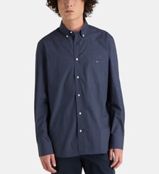 Chemise droite micro print coton Eden Park
