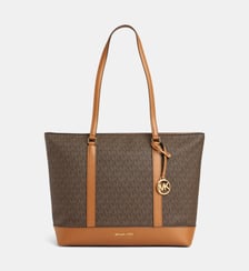 Sac cabas Andie enduit grainé monogrammes Michael Kors
