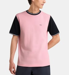 T-shirt droit signature en coton piqué Eden Park