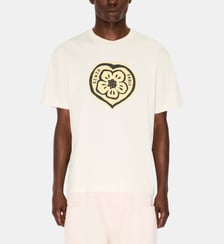 T-shirt droit en coton imprimé signature Kenzo