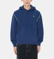 Sweat à capuche droit en coton signature Kenzo