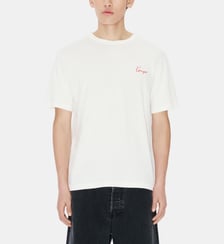 T-shirt droit en coton imprimé signature Kenzo