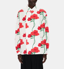 Chemise droite coton imprimé floral Kenzo