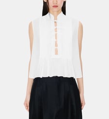 top sans manches détails plissés en coton Kenzo