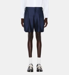 Short ample en laine et soie taille haute Kenzo