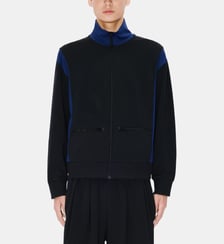 Veste droite col montant imprimé signature Kenzo