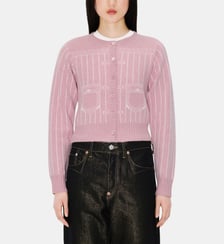 Cardigan court à motif rayé Kenzo